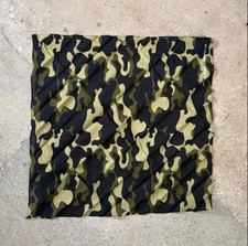 Lot of 3-12 Bandana 100 Cotton Green Camo Double-Sided Print 22 x 22