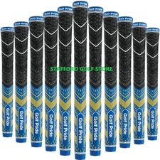 Golf Pride MCC Plus 4 Team Golf Grips Set Midsize Blue/Yellow Core 600" Round