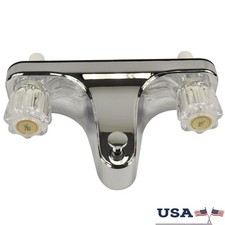 Rubinetto doccia vasca camper 2 maniglie cromato off set maniglie vintage casa mobile 33055X