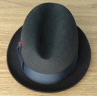 Vintage 7 1/4 Bond Executive Group Charcoal Felt Fedora in Bond Hat Box — photo 5