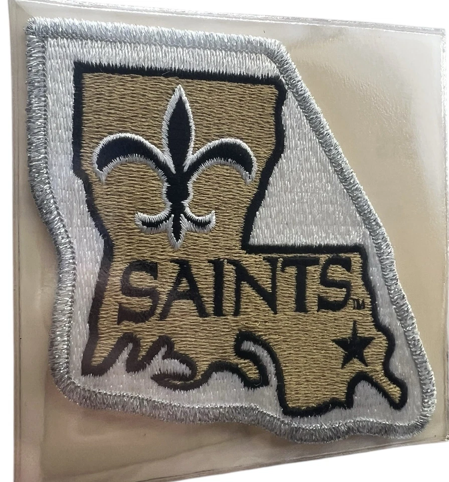 Vintage 1995 New Orleans Saints NFL Football Patch Willabee & Ward On 12” Card - Image 2 of 4