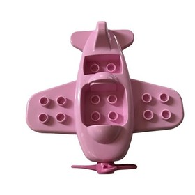 LEGO Duplo Minnie Mouse Pink Airplane W/Propeller & Present/Gift Bricks Set of 4