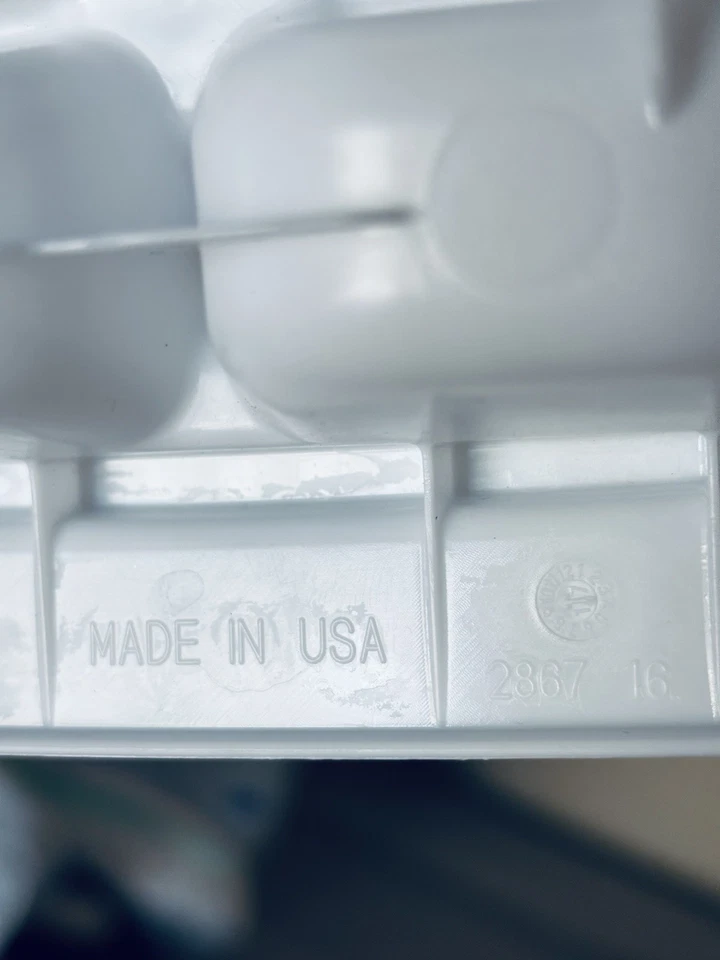 Vintage Rubbermaid Kunststoff weiß 16 Eiswürfelschalen #2867 16 Hergestellt in den USA (2) - Bild 3 von 4