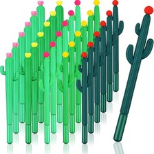 30 Pcs Cactus Pen Bulk Cactus Shaped Gel Pens Cute Gifts Kawaii Writing Supplies