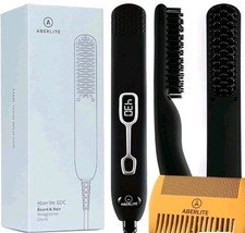ABERLITE EDC MEN'S PROFESSIONAL HEATED BEARD STRAIGHTENING BRUSH GROOMING KIT!!