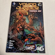 Young Justice Vol. 2: Training Day Paperback Christopher Jones Signed