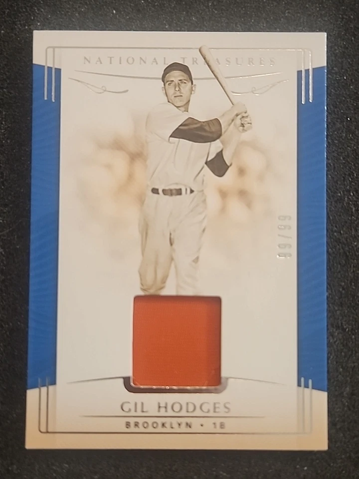 2019 Panini National Treasures Baseball GIL HODGES Jersey Patch #d 99/99 - Image 2 of 4