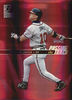 2004 Donruss Elite Passing the Torch #10 Chipper Jones /1000 Atlanta Braves