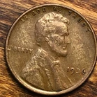 1936 Lincoln Wheat Cent Woody Wood Grain Improper Alloy Unique Eye Appeal Error