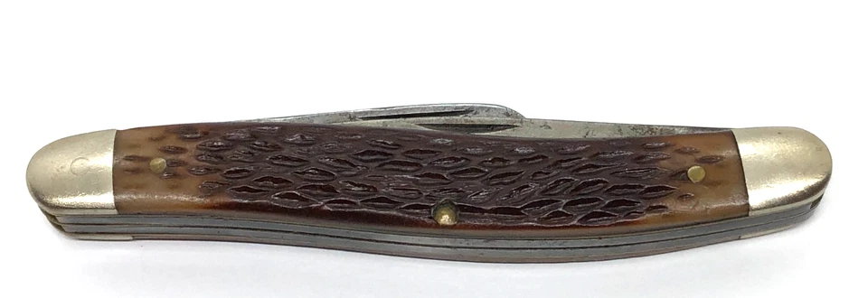 Винтажный карманный нож SCHRADE WALDEN 861 Serpentine Stockman с костяными ручками - Изображение 3 из 4