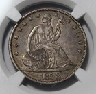 1858-O Seated Liberty Half Dollar 50c NGC AU53 Great Look!!