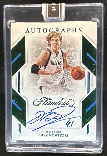2025 Panini Black Box Dirk Nowitzki 2022-23 Panini Flawless Auto Emerald #1/1