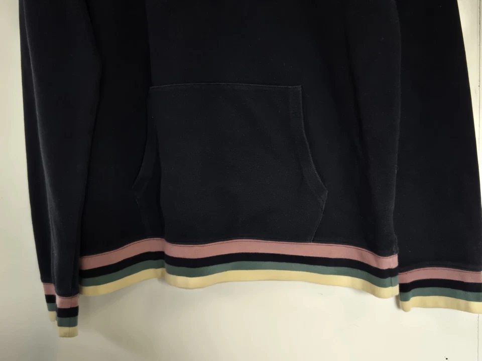 Camisa de Rugby Brooks Brothers Para Hombres L Negra Rayas Cresta Logo L/S Preppy Polo Foto 4 de 4