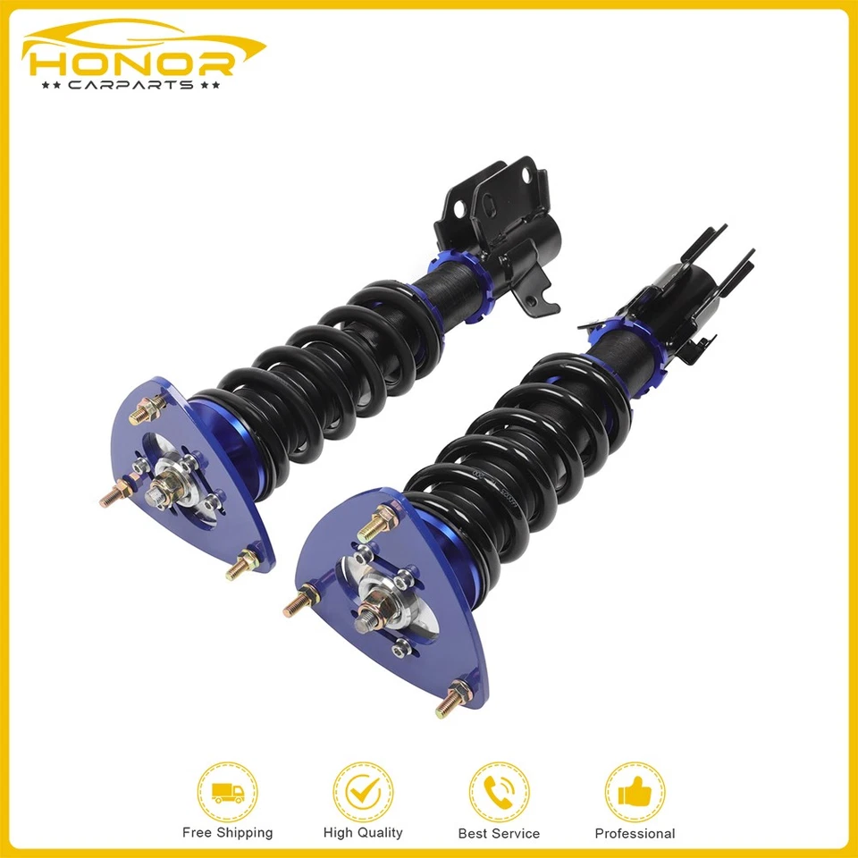 For 2002-2007 Impreza WRX GDA Coilovers Struts Shocks Suspension Kits Adj Height - Image 2 of 4