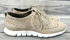 COLE HAAN ZEROGRAND WING OXFORD II Women's Size 5.5 OAT NUBUCK