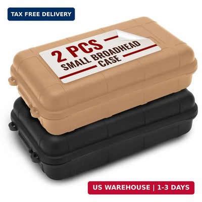 2 Pcs Small Waterproof Box - Compact Size, Lightweight, Easy Carry Geocache Cont