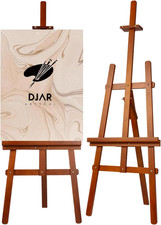 Wooden Art Easel for Painting,Adjustable Pine Wood Floor Easels for Adults Artis