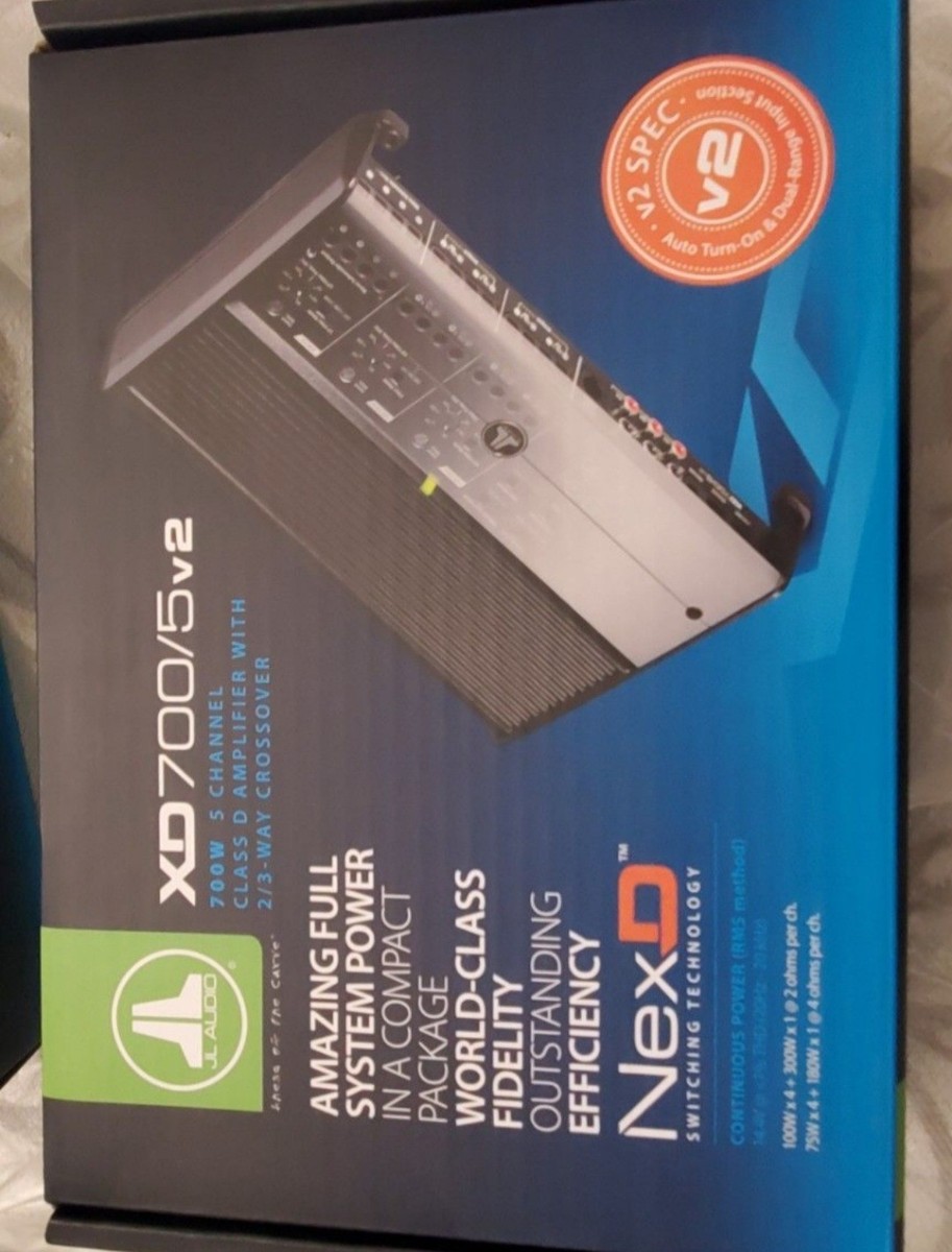 JL Audio XD700 /5v2 700W 5 Channel Class D XD Car Subwoofer
