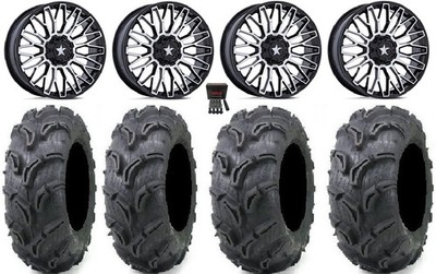 MSA Clubber 14'' Wheels Machined 27'' Zilla Tires RZR XP 1000 / PRO XP