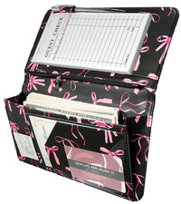 Cute Server Book for Waitress, Waiter Book with Zipper and Magnetic Pocket, Serv