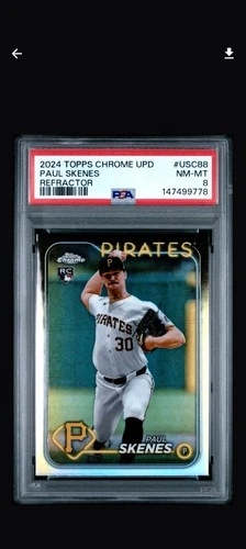 2024 Topps Chrome Update UCSC#88 Paul Skenes Refractor - PSA 8