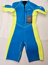 Hevto Kids Wetsuit Shorty Unisex 2mm Neoprene Thermal Wet Suit Front Zip Size 12