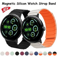 Magnetic Loop Silicone Strap Band For Google Pixel Watch 4 45mm /3 45mm Bracelet