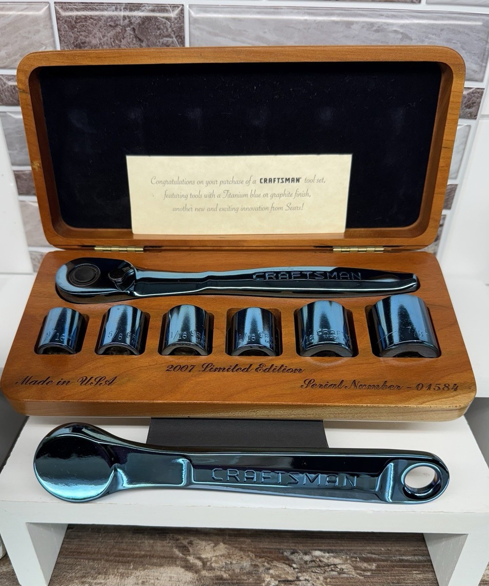 【限定値下げ中‼️】クラフトマン　ソケットセット Craftsman Limited Edition Titanium Blue Socket & Ratchet