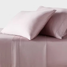 California King 320 Thread Count Cool TENCEL Lyocell Sheet Set Rose Ash