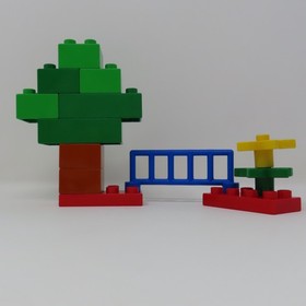 LEGO DUPLO 6136 My First Zoo Set &ndash; Giraffe, Tiger, Elephant,Used NO Box/ Manual