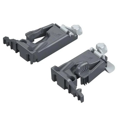 Hettich HT9306534 Quadro V6 1D Front Fixing Clip Set for 0.62 in. Subfront
