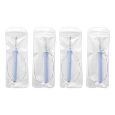 Pack of 4 Russian Needle Embroidery with Ergonomic Grip and In Threader