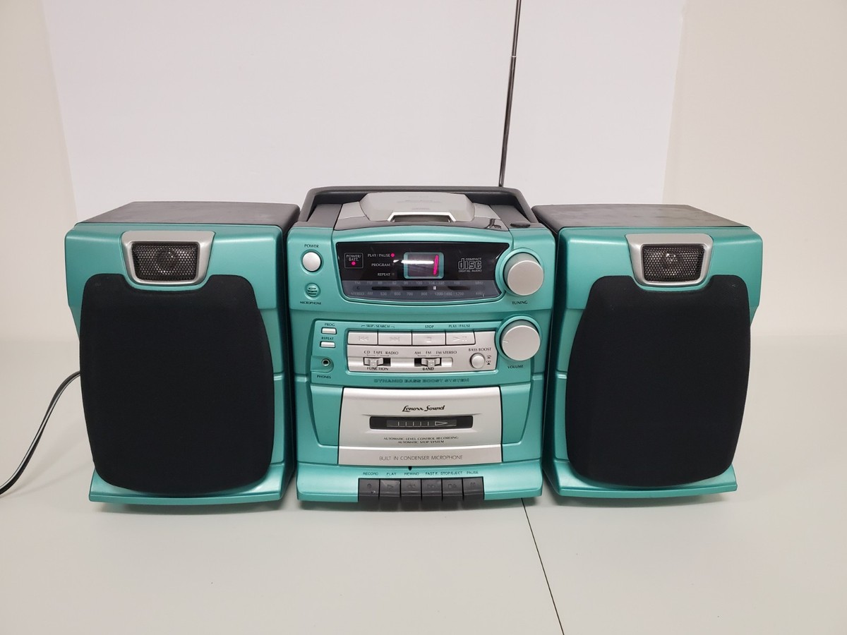 Lenoxx Sound CD Cassette AM/FM Radio Boombox Player CD-149 - Tape