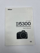 Nikon D5300 Instruction Owners Manual D5300 Book NEW