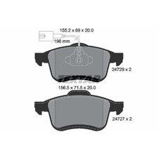 TEXTAR Bremsbeläge vorne für Fiat Doblo Großraumlimousine Opel Combo Tour