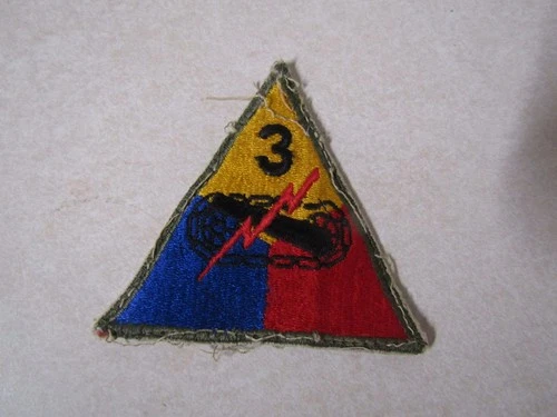 MILITARY PATCH OLDER WW2 ERA TO 80s 3RD ARMORED DIVISION #1