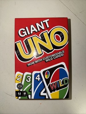 BRAND NEW Classic Giant UNO Card Family Game by Mattel