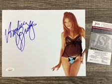 (SSG) Hot & Sexy ANGELICA BRIDGES Signed 10X8 Color Photo "Baywatch" - JSA COA