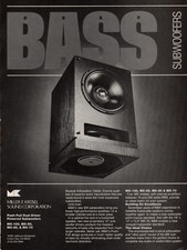 Miller & Kreisel - MX Subwoofers - Original Magazine Ad - 1992