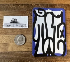 TIE One Tribute Printed Sticker MSK AWR Revok RARE! Tag Slap Graffiti  MQ MQue