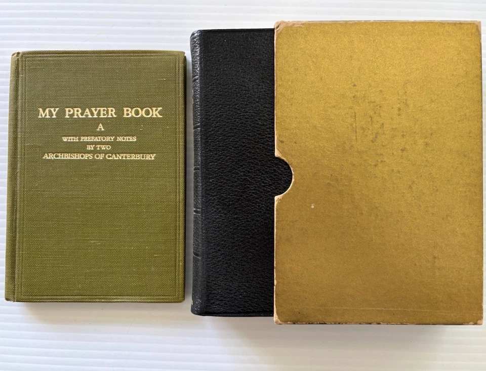 The Book Of Common Prayer Hymns A&M Cambridge 32mo Morocco Leather in Box +Extra - image 4 of 4