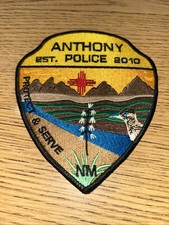 Anthony NM Police EST. 2010 Protect And Serve