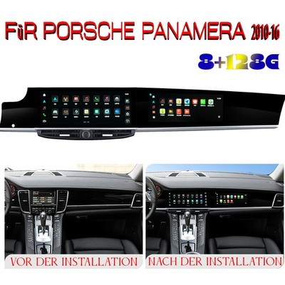 CarPlay Für Porsche Panamera 2010-16 12.3'' Autoradio Dual-Screen Android 8+128G