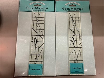 Good Measure Longarm Quilting Template Every Angle Ruler Pack Of 2