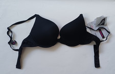 Panache Atlantis Bra 34AA Solutions T-Shirt Black Pink Padded Push Up Tags NEW