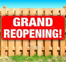 GRAND REOPENING Advertising Vinyl Banner Flag Sign Many Sizes USA SALE