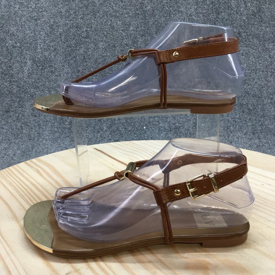 Dv Dolce Vita Sandals Womens 7.5 Kensley Slingback Gold Faux Leather Metallic - Image 2 of 4