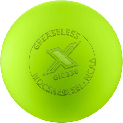 Guardian Pearl X Greaseless Lacrosse  - 3 Pack, Optic Yellow