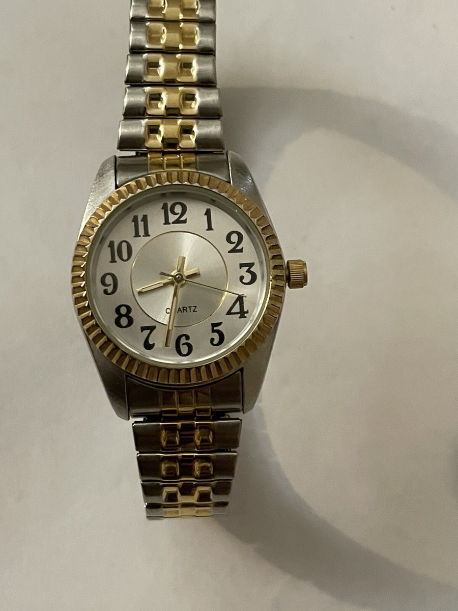 Beautiful Vintage Stainless Steel Gold And Silver watch  Gold & Silver Watch for Women with White Dial - Vintage  main image 2
