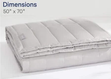 Casper 20 Pound 50" x 70" Weighted Blanket - Gray